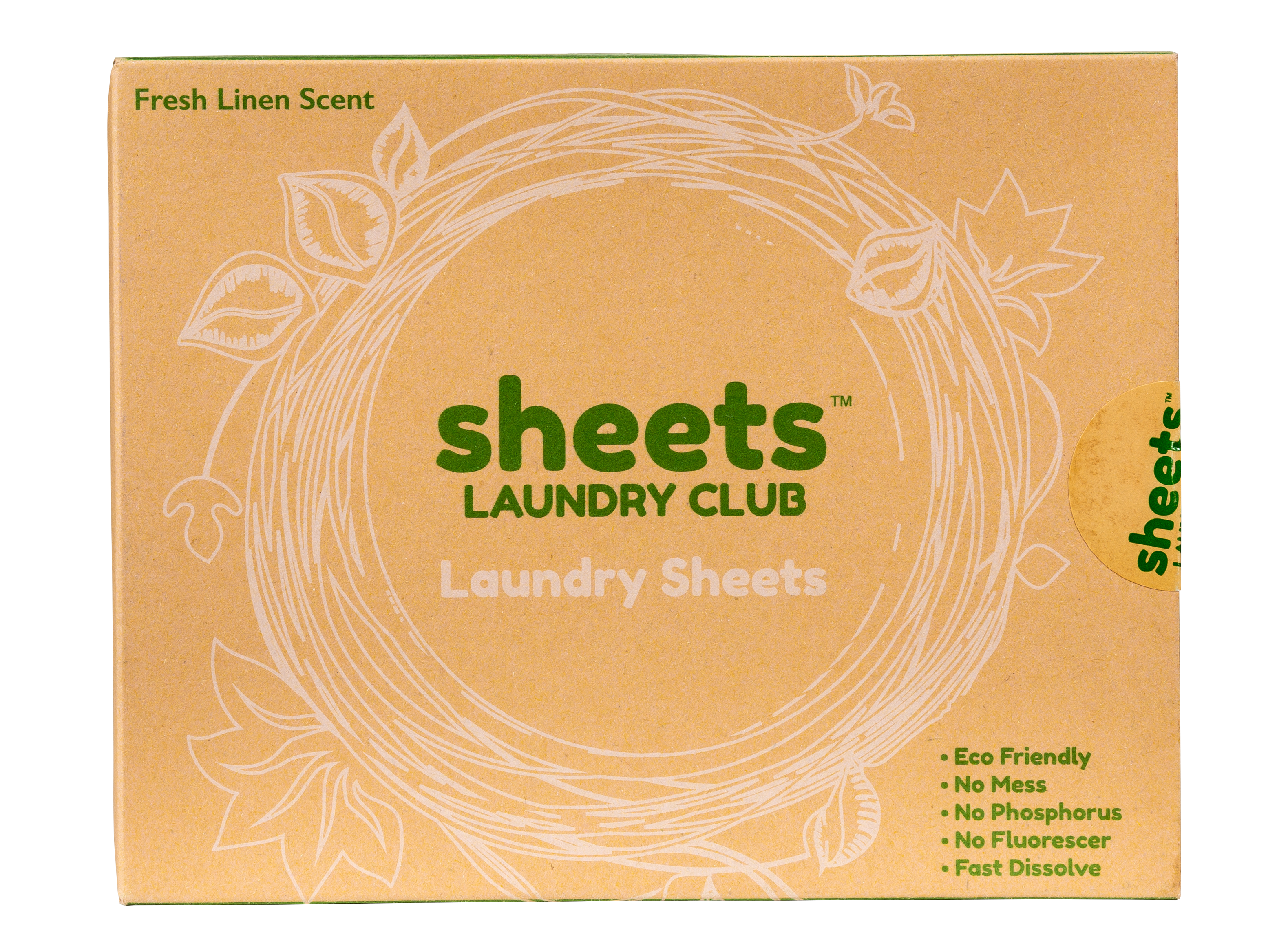 Natural Laundry Detergent Sheets ,Eco Friendly– Fresh Linen Scent