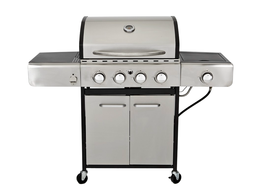 Captiva Designs E02gr001 Stainless Steel 4-burner Propane Gas Grill With  Side Burner And Side Tables : Target