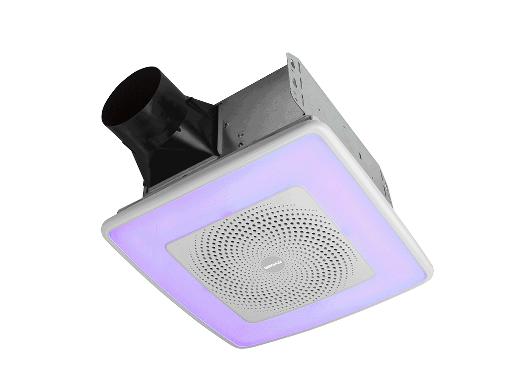 Broan-NuTone 110 CFM ChromaComfort w/Sensonic BT Speaker (SPKN110RGBL)  Bathroom Review - Consumer Reports
