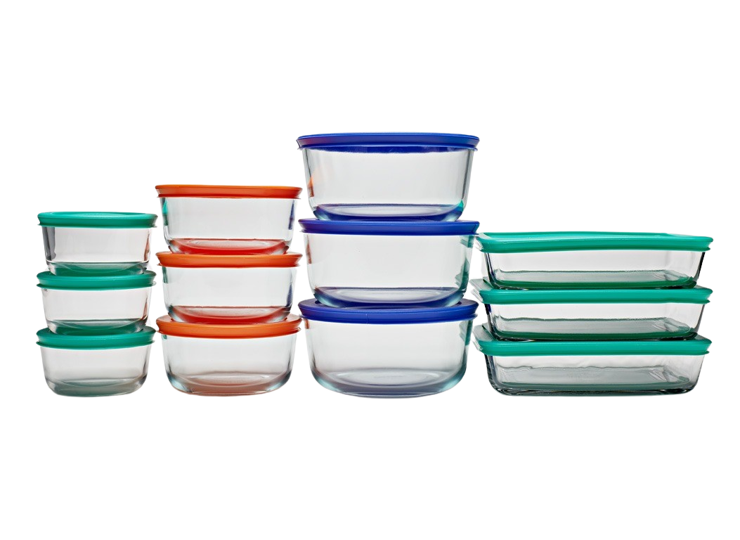 Pyrex Simply 24pc Glass Food Storage Container Set Food Storage
