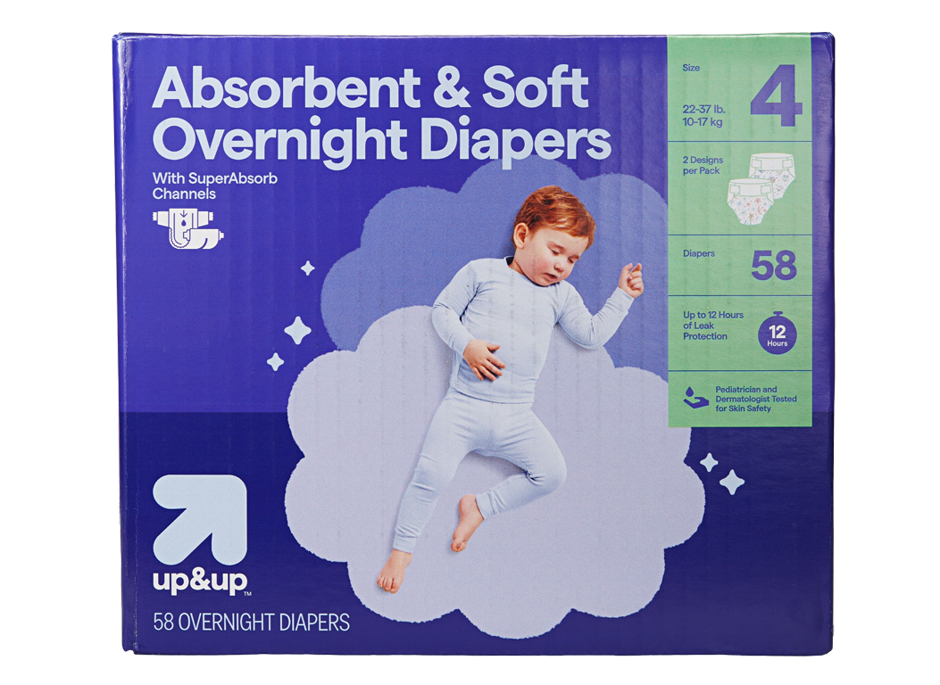 Up & Up (Target) Super Absorb Overnight Diapers Diaper Review - Consumer  Reports
