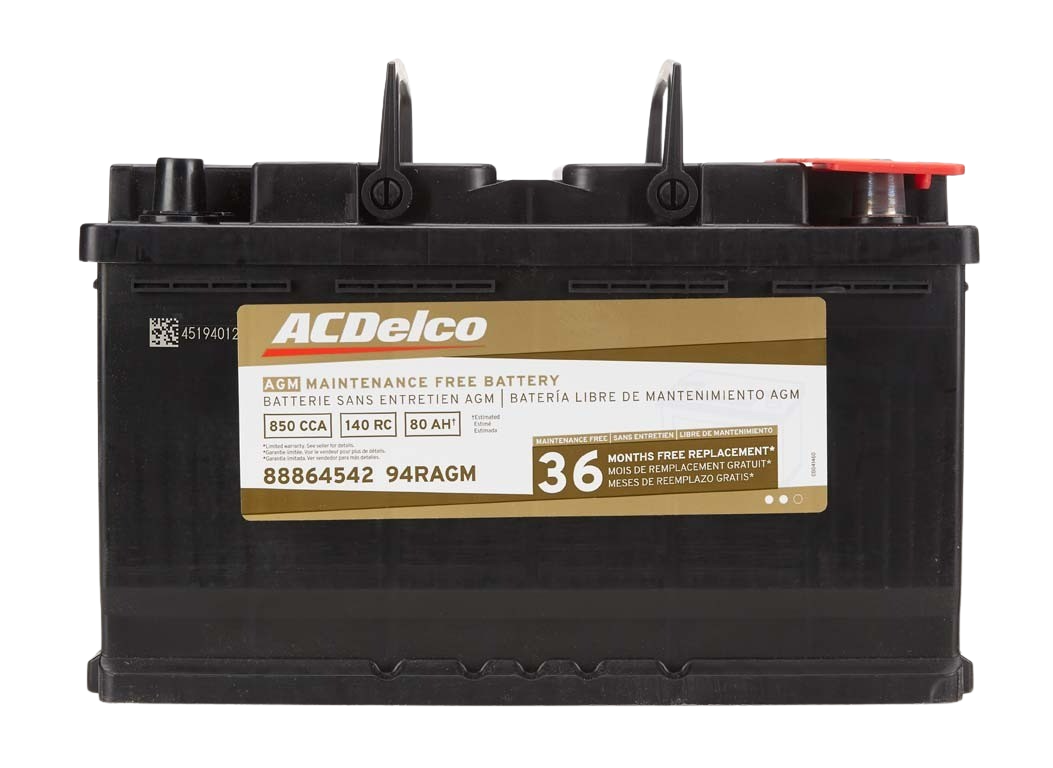 ACDelco Gold 36 Month Warranty AGM BCI Group 94R Battery | 88864542 | GM ACDelco Gold 36 Month Warranty AGM BCI Group 94R Battery | 88864542 | GM
