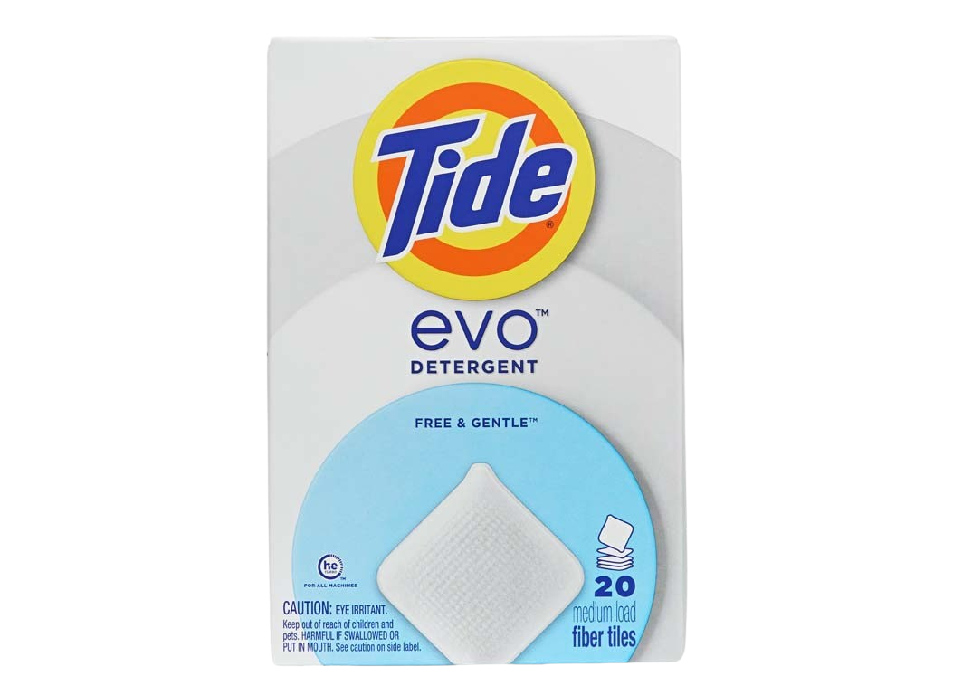 Tide Evo Free & Gentle Detergent Fiber Tiles Laundry Detergent