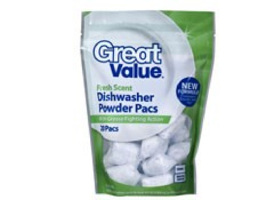 Great Value Powder Pacs (Walmart) Dishwasher Detergent Reviews