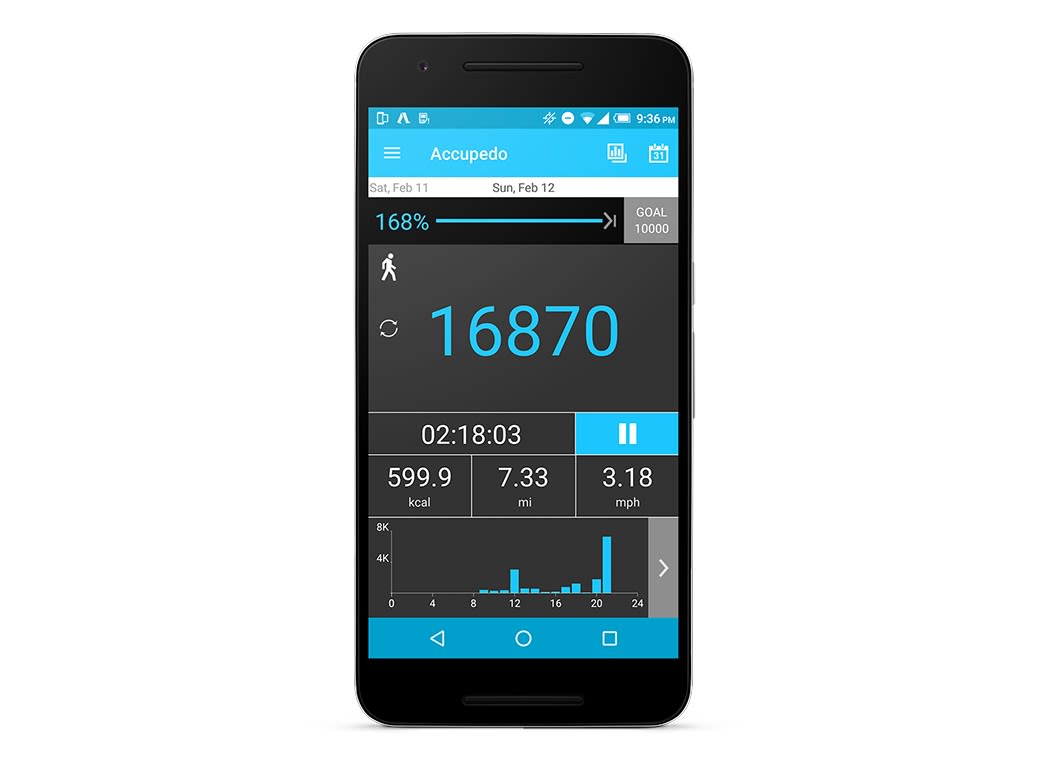Accupedo pedometer widget (for Android) Pedometers Consumer Reports