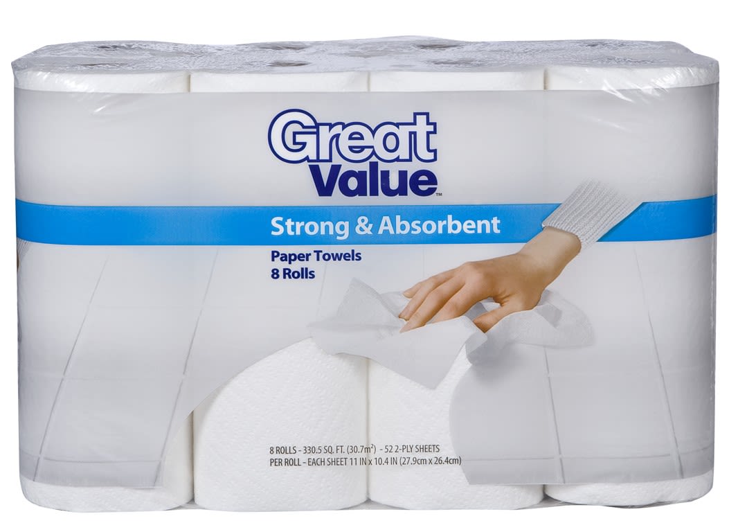 Great Value Strong & Absorbent (Walmart) Paper Towel Consumer Reports