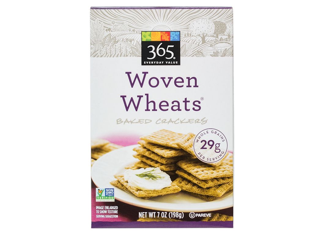 365 Everyday Value (Whole Foods) Woven Wheats Baked Crackers Healthy ...