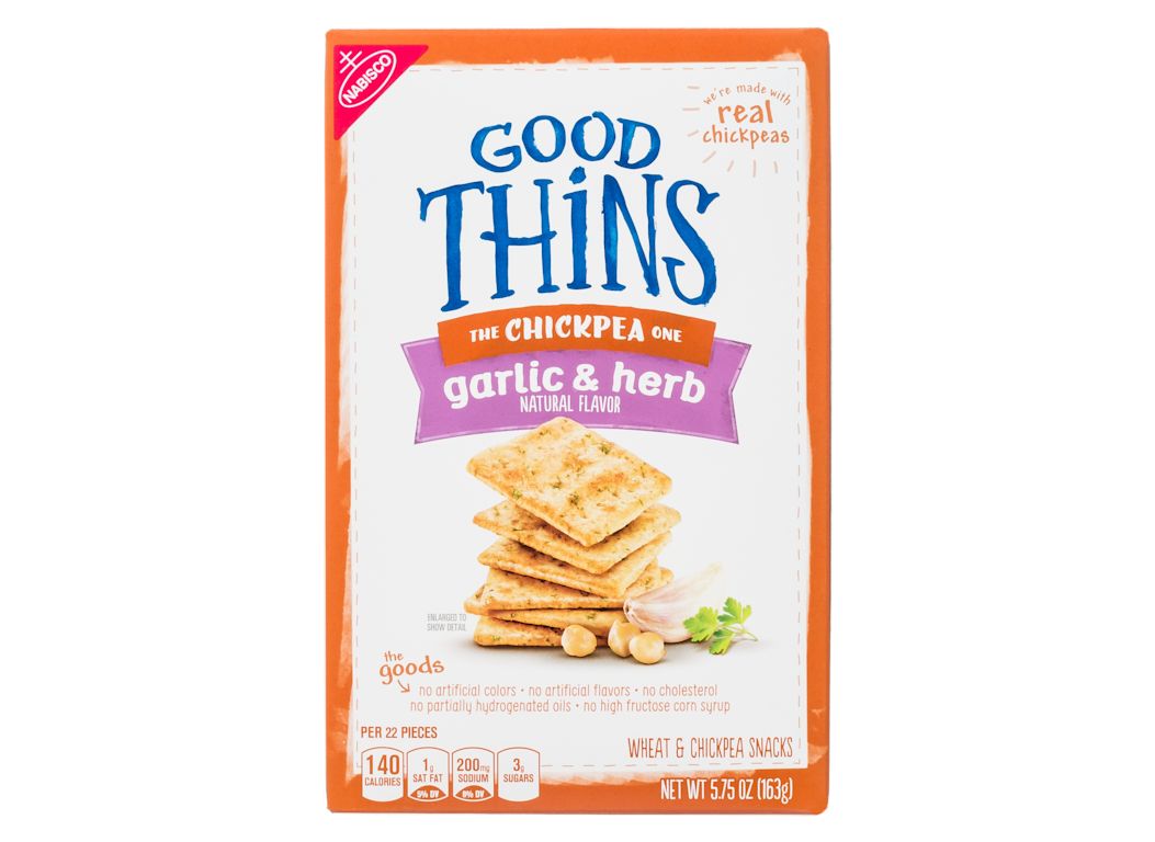 Nabisco Good Thins The Chickpea One Garlic & Herb Snacks Healthy Snack