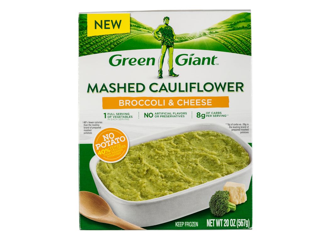 Green Giant Mashed Cauliflower Broccoli & Cheese Frozen Food Consumer