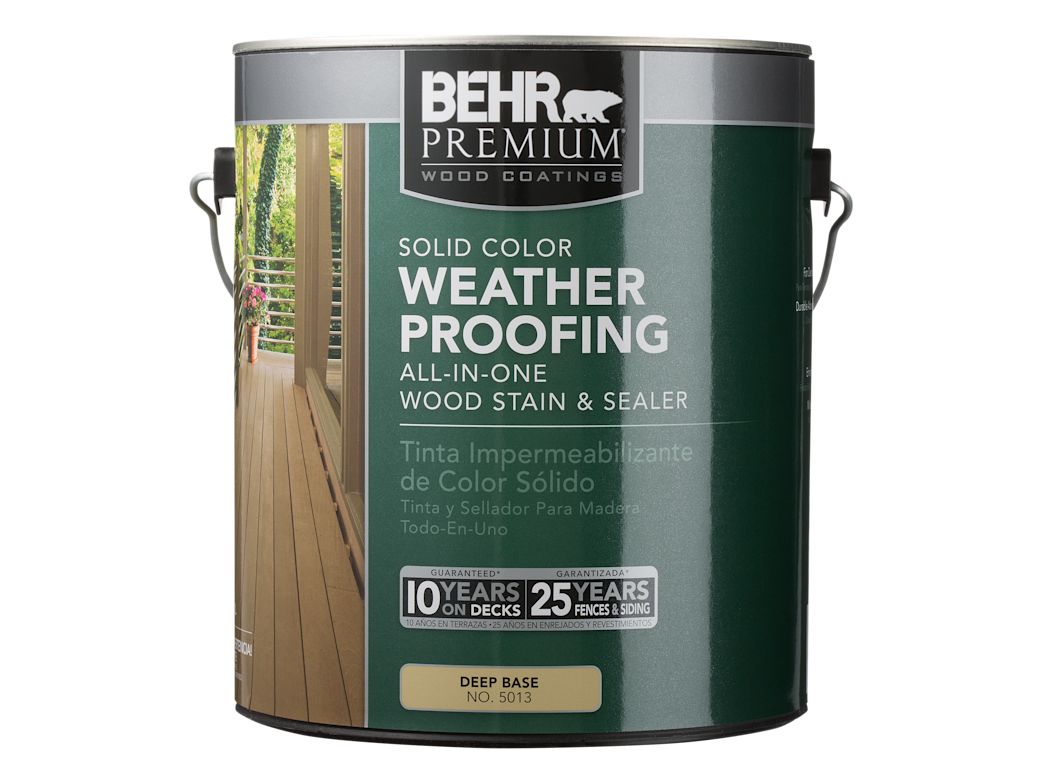 Behr Premium Solid Color Waterproofing Wood Stain (Home Depot) Wood