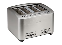 Toaster - Slim long-slot toaster with glass or aluminium front