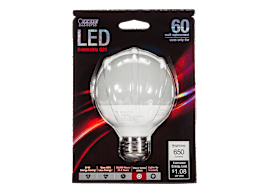 Feit Electric 60 watt replacement 9w G25 Dimmable