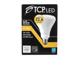 TCP 9W Soft White 65W Equivalent BR30 LED Dimmable