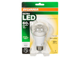 Sylvania 10-Watt 60W Equivalent A19 Soft White Dimmable LED