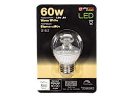 Utilitech 7.5-Watt 60W Equivalent Decorative Warm White LED