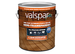 One-Coat Semi-Transparent Stain & Sealer - Valspar® Stain