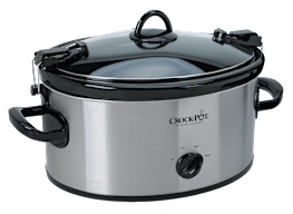 Crock-Pot 6-Quart Cook & Carry Manual Slow Cooker, SCCPVL600-S