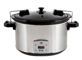 BLACK+DECKER 7 Qt. Stainless Steel Electric Slow Cooker with Temperature  Probe and Precision Sous-Vide SCD7007SSD - The Home Depot