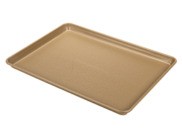 Small Gold-Coated Nonstick Sheet Pan 9.5 x 13 x 1 (2 pack) » NUCU®  Cookware & Bakeware