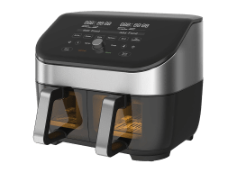 Instant Vortex Plus Dual ClearCook Stainless-Steel Air Fryer, 8-Qt.