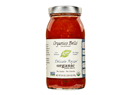 Organico Bello Delicate Recipe Organic Pasta Sauce