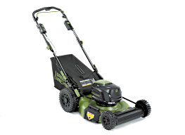 Green Machine 62V Brushless 22 in. Electric Cordless Battery Self-  Propelled Lawn Mower with 2 4.0 Ah Batteries and Charger GMSM6200 - The  Home Depot