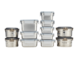 Cykorxicc 24pc Stainless Steel Food Storage Container Set