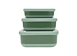 Lille Home 6pc Stainless Steel Food Storage Container Set