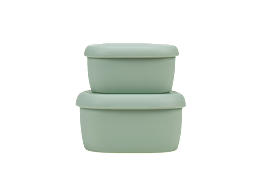 Blue Ginkgo Hard Silicone Food Storage Containers