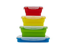 Kitchen + Home Silicone Food Storage Containers