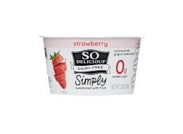 So Delicious Dairy Free Coconutmilk Yogurt Alternative 0g Added Sugar Strawberry