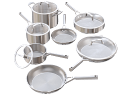 Ninja EverClad Commercial-Grade Stainless Steel Cookware 12-Piece