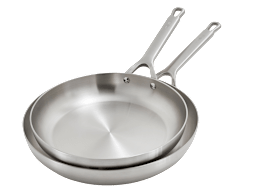 GreenPan Bobby Flay Chef Series Uncoated Stainless Steel 10" and 12" set