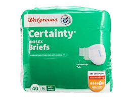 Walgreens Certainty Unisex Incontinence Briefs