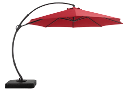 Arlmont & Co. Ebonique Cantilever Umbrella with Base