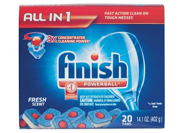 Finish Powerball Tabs Dishwasher Detergent - Consumer Reports