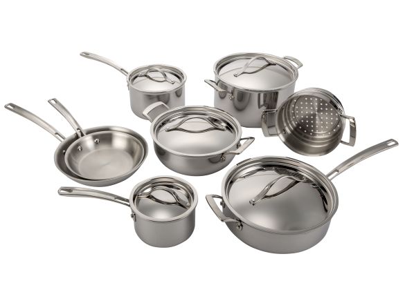 Kirkland Signature (Costco) 13 Piece Stainless Steel Tri-ply Clad ...